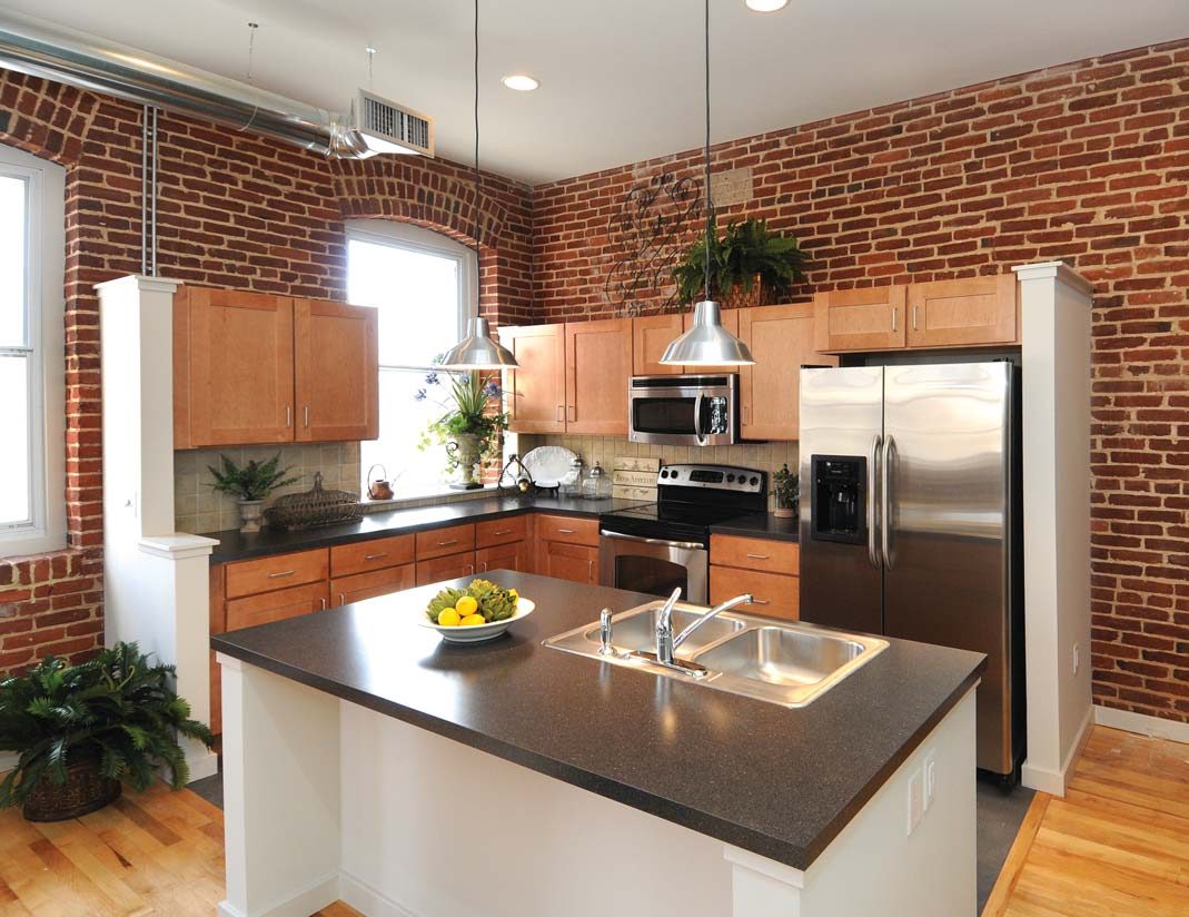 Living room in the converted warehouse