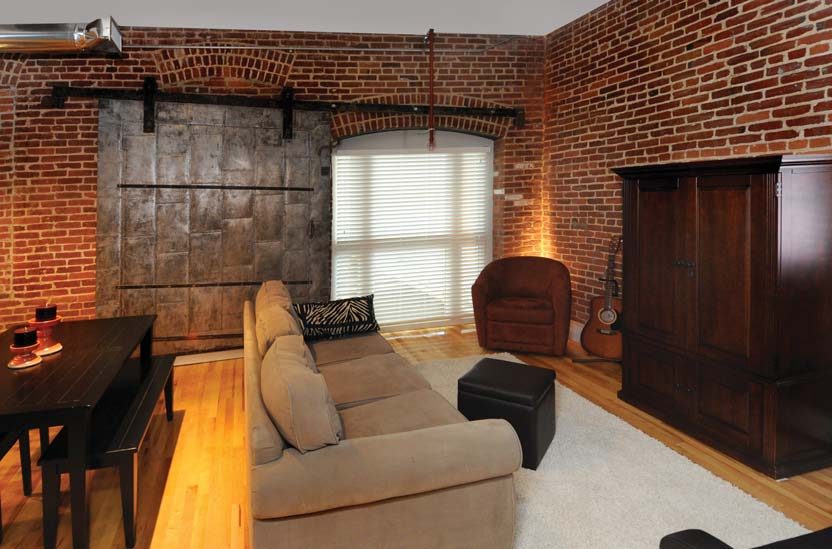 Bedroom over refinished original wood floors