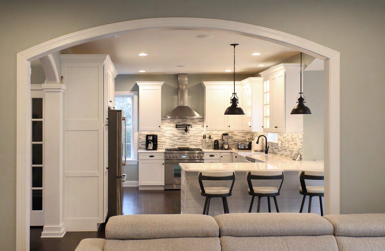 Open kitchen looking through to the dining area